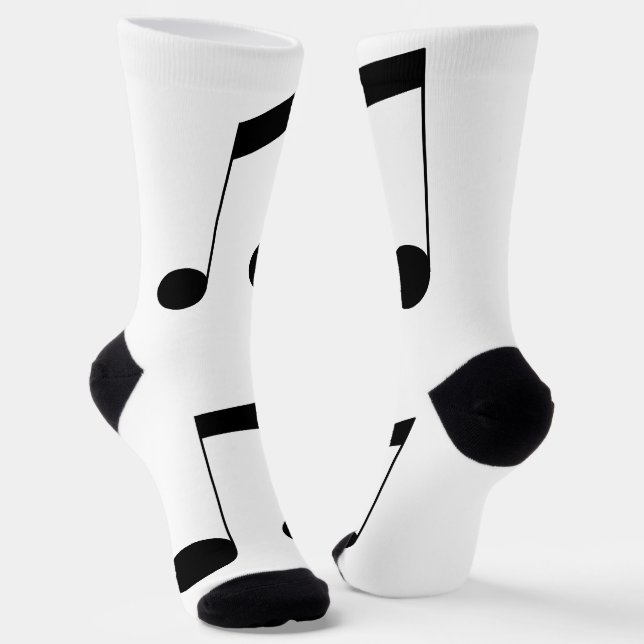 Calcetines Music One Black Beam Note, (Angular)