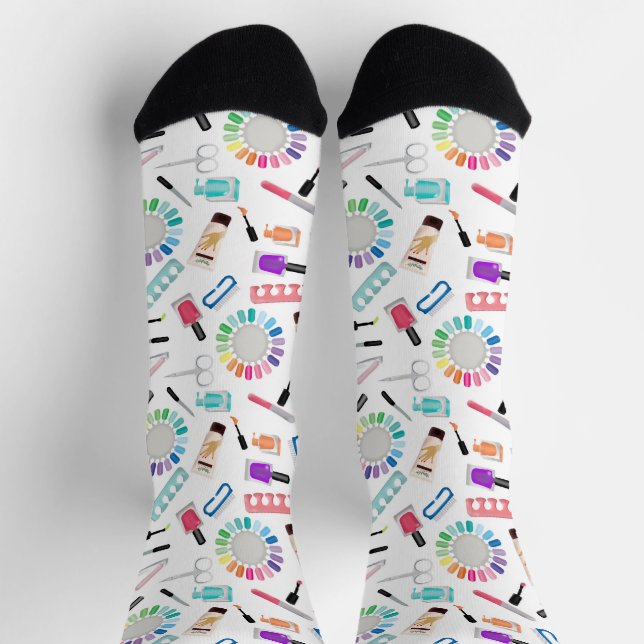 Calcetines Nails Manicure Pedicure Beauty Salon  (Arriba)