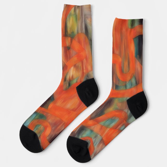 Calcetines Naranja Colorful Crazy Socks (Izquierda)