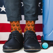 Naranja gótico de cobre con escarnio vintage Hallo