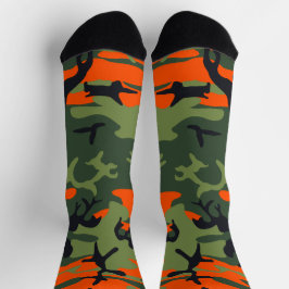 Calcetines Naranja y Camuflaje Verde, Ejército