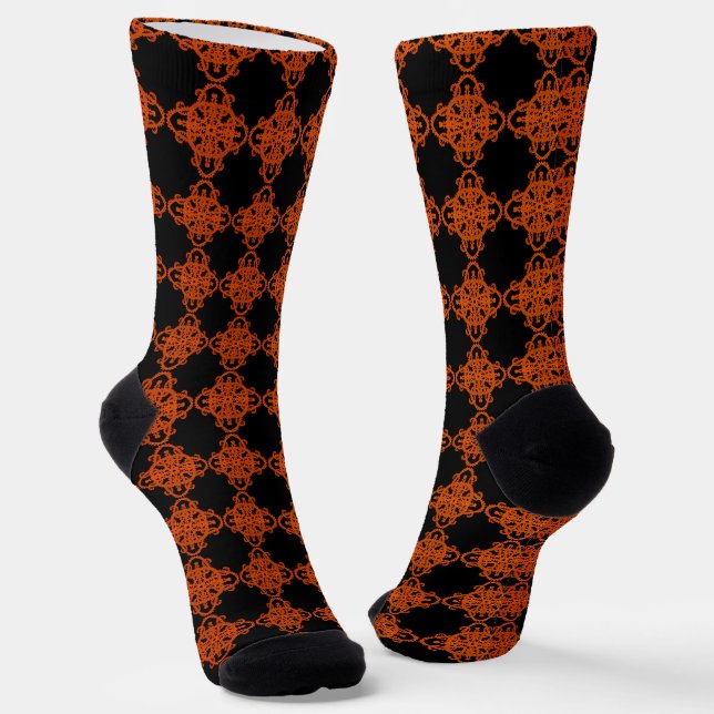 Calcetines Naranja Y Negro (Angular)