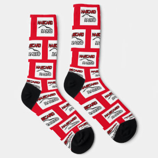 Calcetines NASCARD RADIO Red Crew Socks