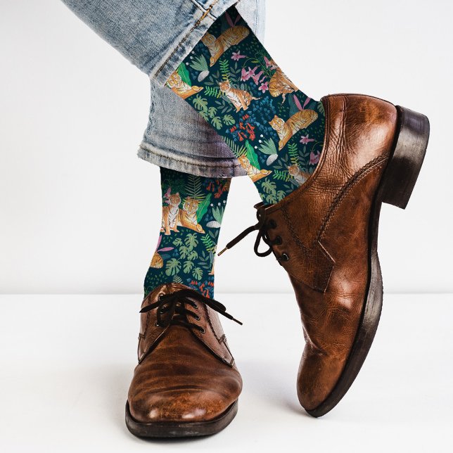 Calcetines Naturaleza de la Selva Naturaleza de los Gatos Sal (Subido por el creador)