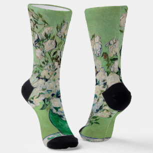 Calcetines Naturaleza muerta Rosas en un jarrón por Vincent v
