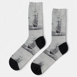 Calcetines Naves Gráficas de Arte Fino Oceanic Trek