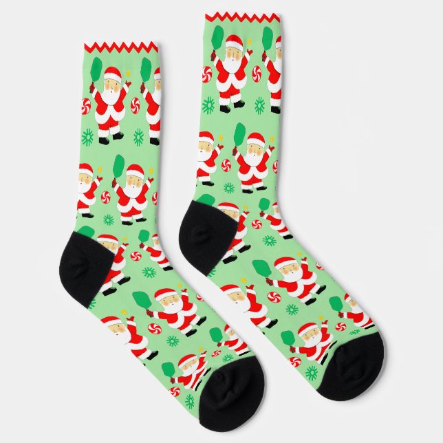 Calcetines Navidad de Pickleball (Derecha)