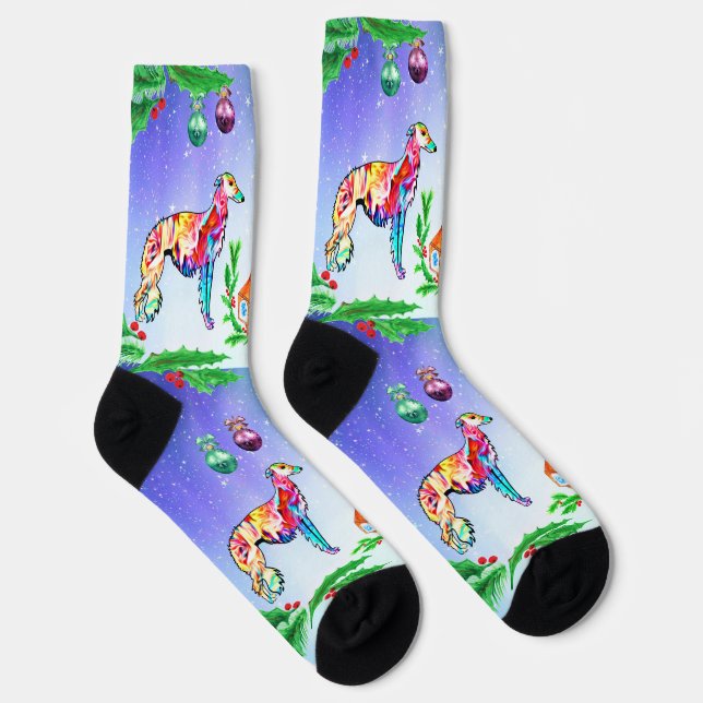 Calcetines Navidad del Silken Windhound (Derecha)