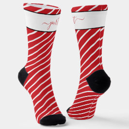 Calcetines Navidad personalizada con dos fotos familiares en