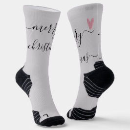 Calcetines Navidad personalizada con dos fotos familiares en