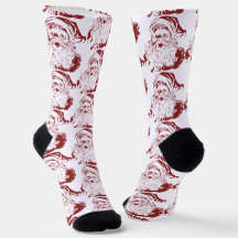 Navidad Vintage, Jolly Santa Claus Retro de rojo