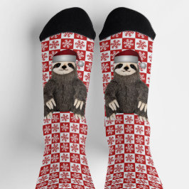 Calcetines Navidades Adorables de Santa Sloth Festividades de