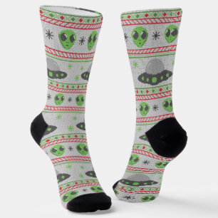 Calcetines Navidades Alien Ugly Sweater