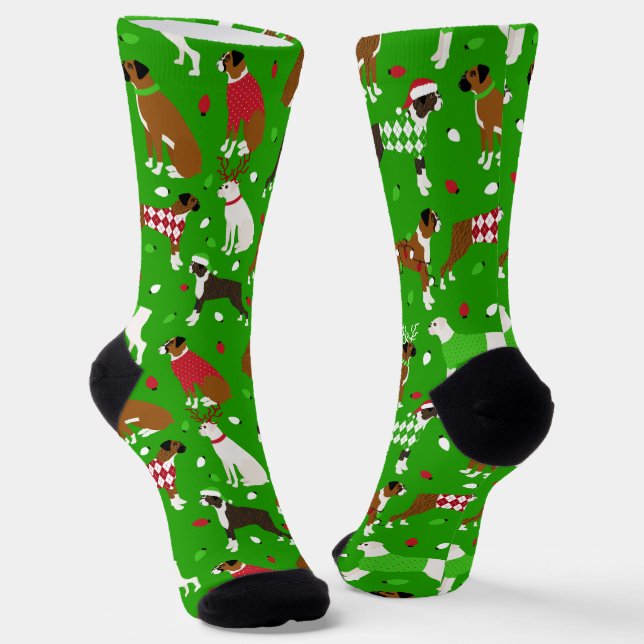 Calcetines Navidades Boxer Dog Socks (Angular)