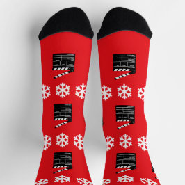 Calcetines Navidades Capperboards y película divertida sobre 