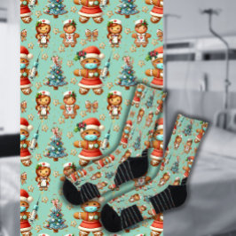 Calcetines Navidades caprichosos de la Casa de Chica Gingerbr