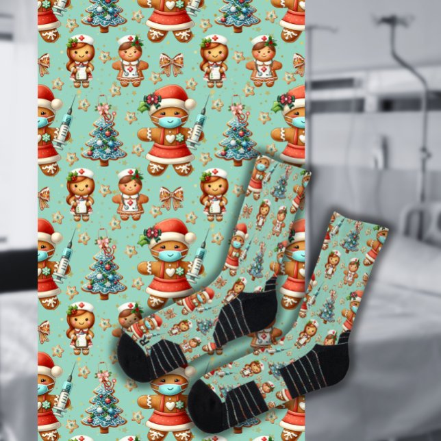 Calcetines Navidades caprichosos de la Casa de Chica Gingerbr (Subido por el creador)
