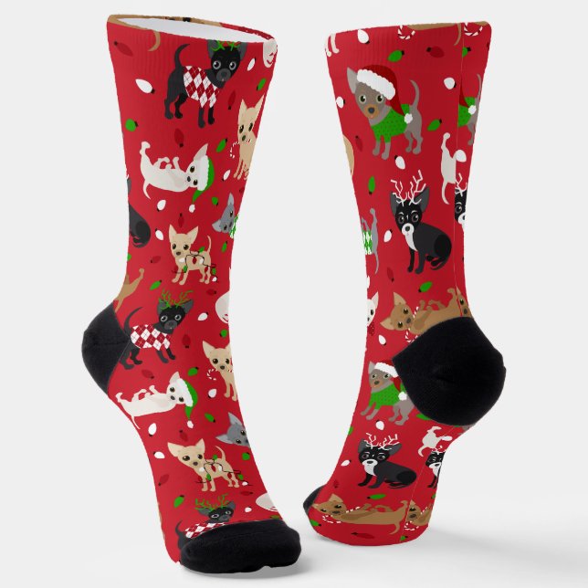 Calcetines Navidades Chihuahua All Coats Socks (Angular)