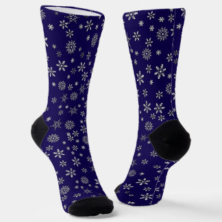 Calcetines Navidades con copos de nieve