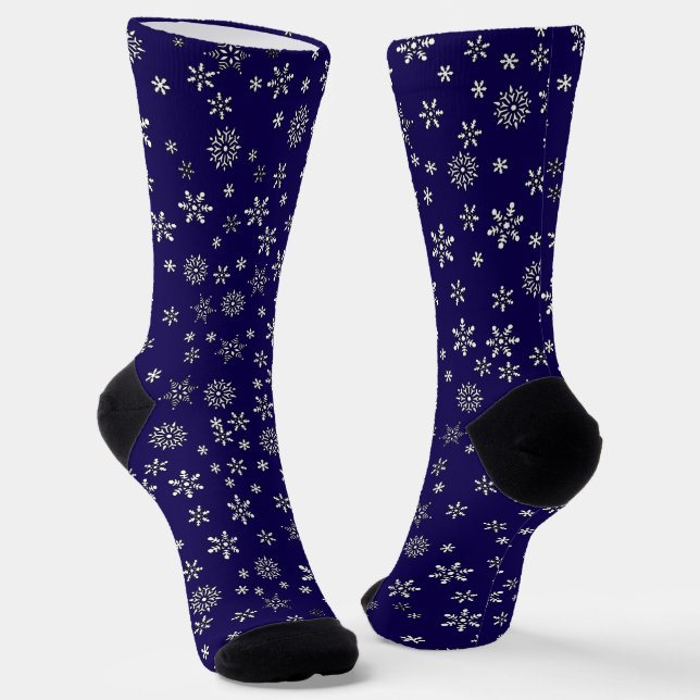 Calcetines Navidades con copos de nieve (Angular)