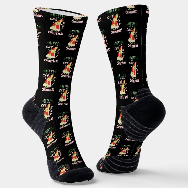 Calcetines Navidades con queso Feliz Navidad Navidades de San (Angular)