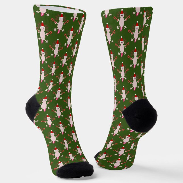 Calcetines Navidades Cute Axolotl Patterl (Angular)