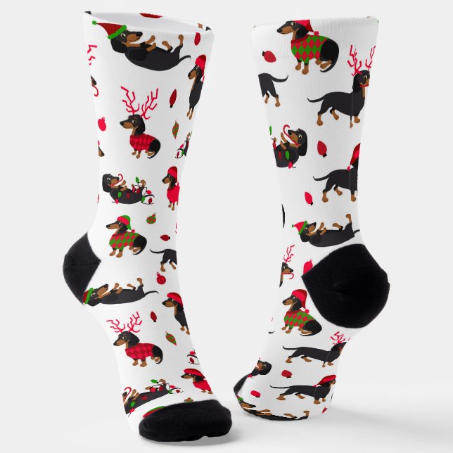 Calcetines Navidades Dachshunds (Angular)