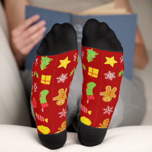 Calcetines Navidades de color rojo