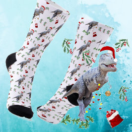 Calcetines Navidades de Dinosaurios divertidos
