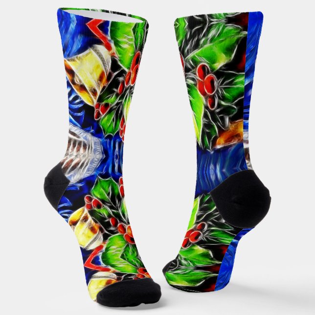 Calcetines Navidades de Holly y Berries (Angular)