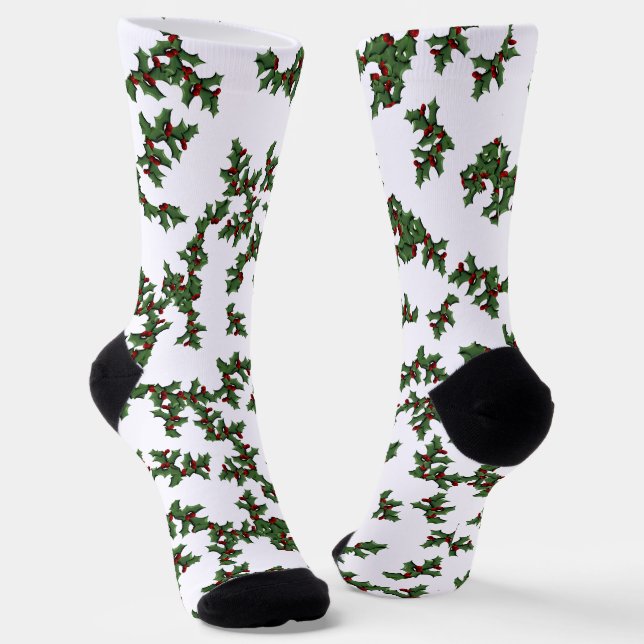 Calcetines Navidades de Holly y Berries (Angular)