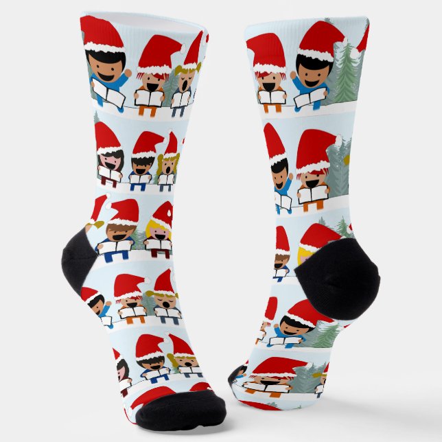 Calcetines Navidades de Niños Caroleros (Angular)