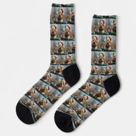 Calcetines Navidades de Pascua de Cairn Terrier Dog Roller