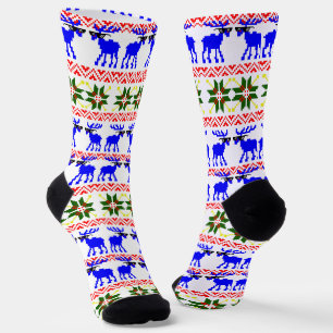 Calcetines Navidades de renos sudorosos