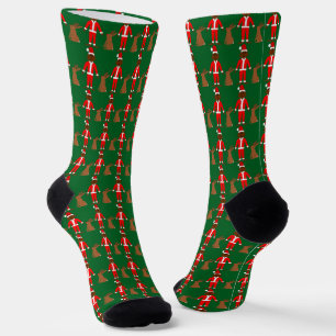 Calcetines Navidades de Santa Sasquatch y Jackalope