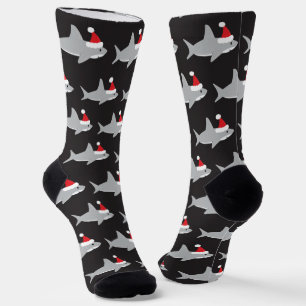 Calcetines Navidades de Shark Santa Hat
