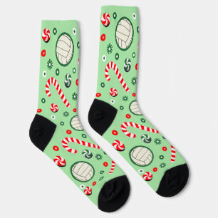 Calcetines Navidades de voleibol regalos de vacaciones zócalo