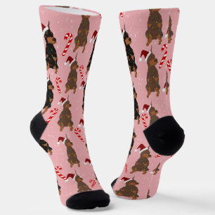 Calcetines Navidades Doberman Pinscher