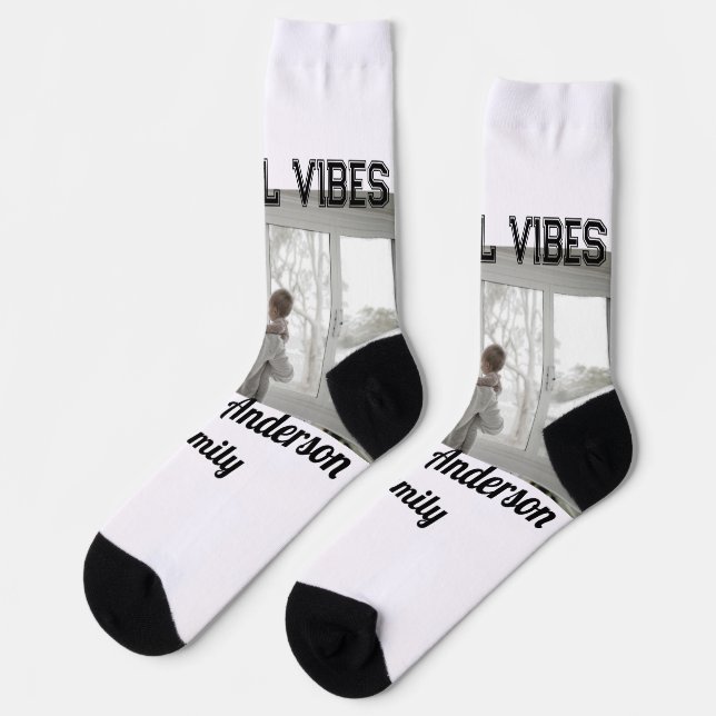 Calcetines Navidades familiares de los hijos de los hijos de  (Izquierda)