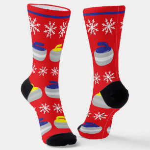 Calcetines Navidades frenando piedras y deportes de nieve