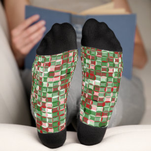 Calcetines Navidades Funky Bohemias Cheques Sock de patrón