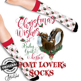 Calcetines Navidades Gemelos Nubianos Bebé Deseos de Cabra