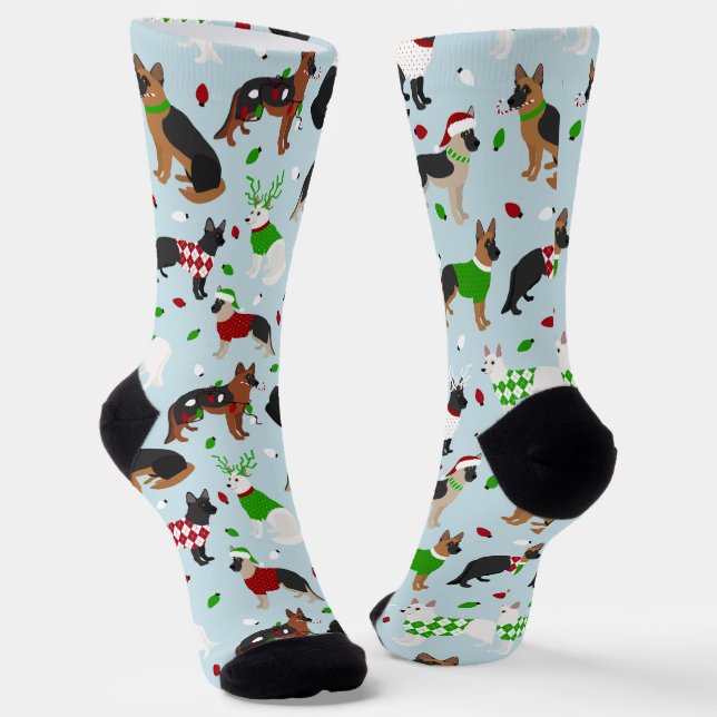 Calcetines Navidades German Shepherd (Angular)