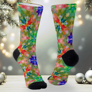 Calcetines Navidades hacia adelante y hacia arriba Festividad