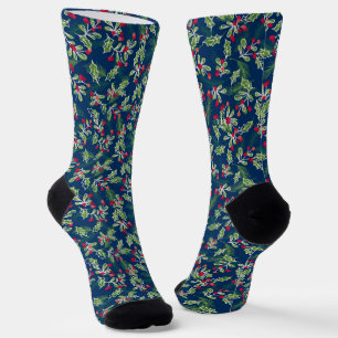 Calcetines Navidades Holly, Mistletoe y Berries