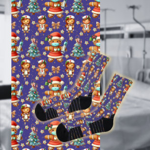 Calcetines Navidades malmorados y extravagantes Chica Enferme