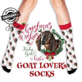 Calcetines Navidades Nubian Doeling Baby Goat Wiers