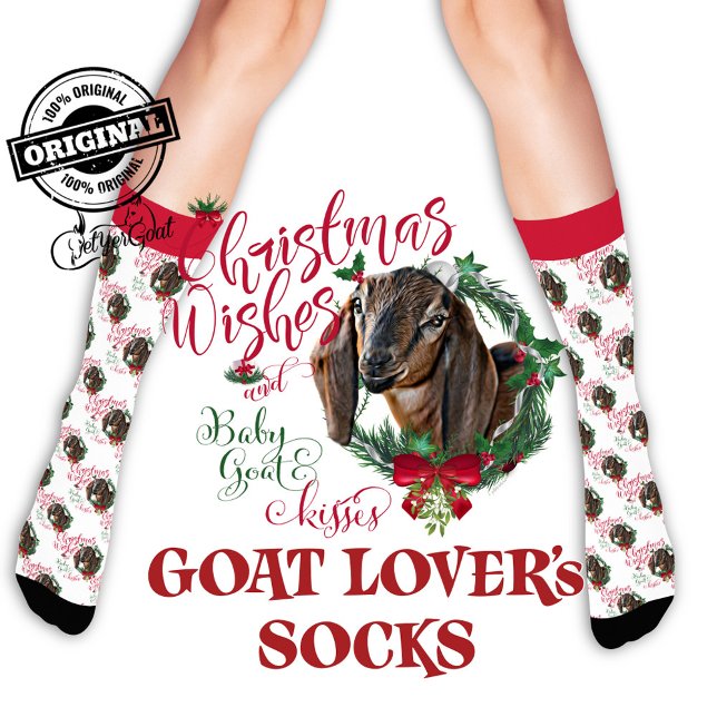 Calcetines Navidades Nubian Doeling Baby Goat Wiers (Subido por el creador)