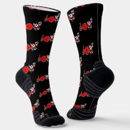 Calcetines Navidades Pickleball Joy Santa Paddle Red Ball