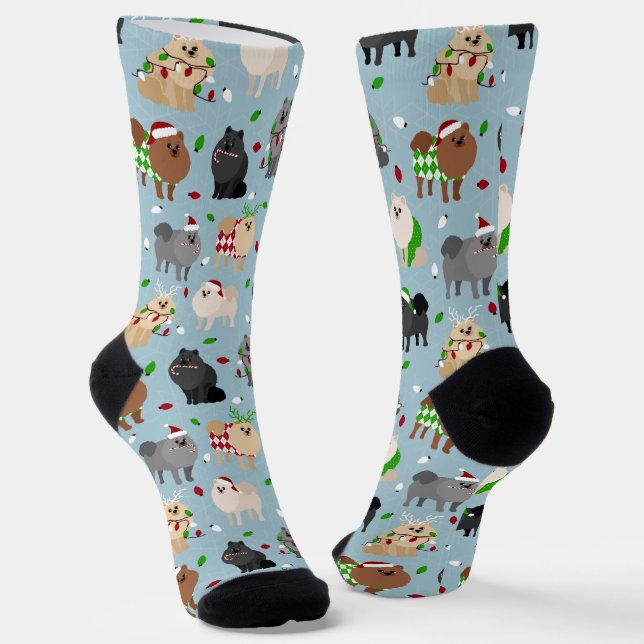 Calcetines Navidades Pomeranian (Angular)